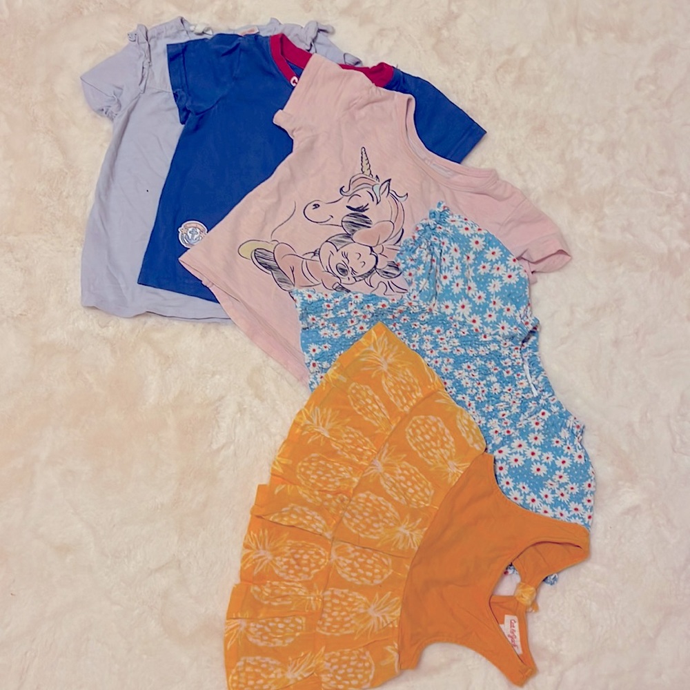 18-24 month toddler shirts 5 pieces